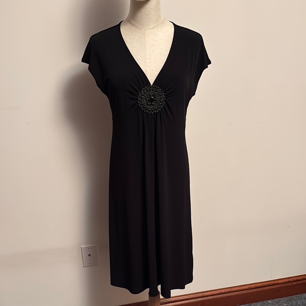 Apt. 9 Asymmetrical Black Dress with Modern Flair